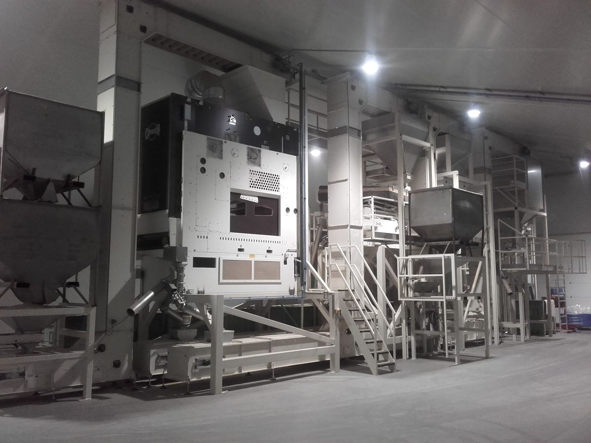Door Lindhout gebouwde installatie in een productiehal