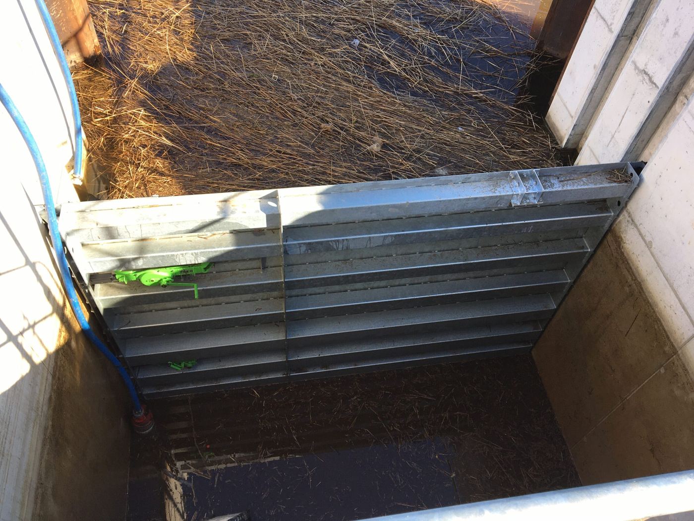 Gehuurd droogzetschot in een gemaal