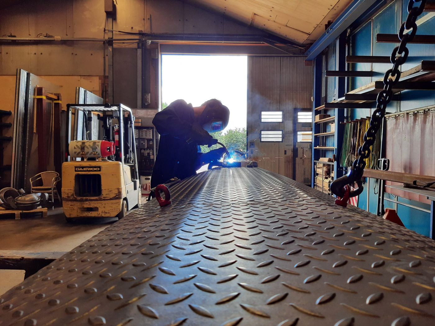 Lassen in de werkplaats